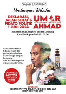 Didukung Relawan Umar Ahmad Deklarasi untuk Gubernur Lampung 2024