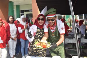 Danrem 043/Gatam Ikut Lomba Memasak Meriahkan HUT Ke-79 RI