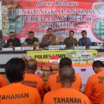 Polres Lampung Selatan Berhasil Ungkap Rp2,9 Miliar dan musnahkan 39,225 Miliar Narkotika